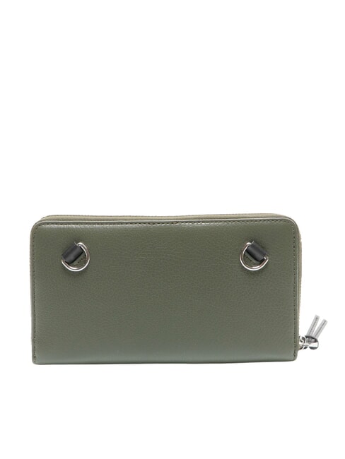 STG SOFT Hammered leather beauty case seaweed - Beauty Case