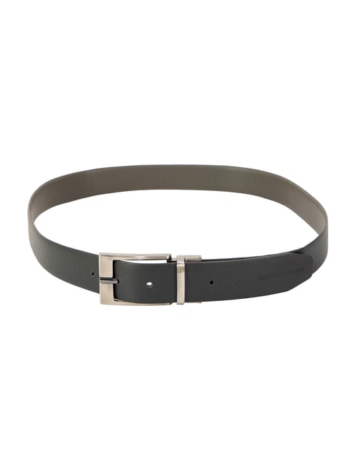 CLASSIC Saffiano leather belt, can be shortened Dark Gray / Black - Belts
