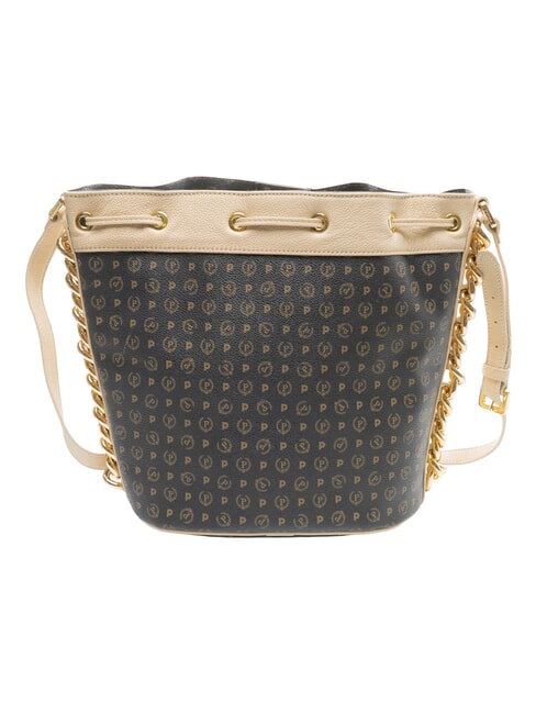 HERITAGE Shoulder bucket bag Black / Ivory - Women&rsquo;s Bags