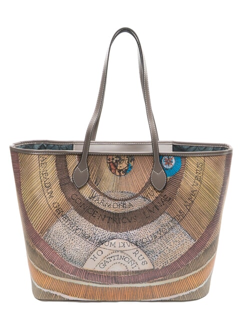 PLANETARIUM Large shopping bag wild watercolor/ dk taupe - Women&rsquo;s Bags