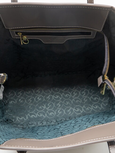PLANETARIUM Large shopping bag wild watercolor/ dk taupe - Women&rsquo;s Bags