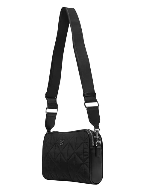 QUILTED NYLON Mini shoulder bag, with shoulder strap on black - Women&rsquo;s Bags