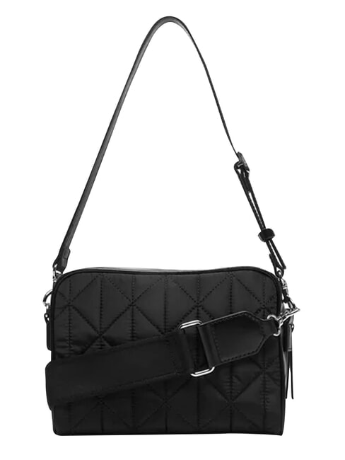 QUILTED NYLON Mini shoulder bag, with shoulder strap on black - Women&rsquo;s Bags