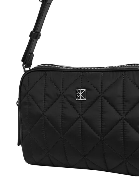 QUILTED NYLON Mini shoulder bag, with shoulder strap on black - Women&rsquo;s Bags