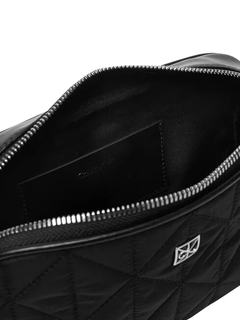 QUILTED NYLON Mini shoulder bag, with shoulder strap on black - Women&rsquo;s Bags