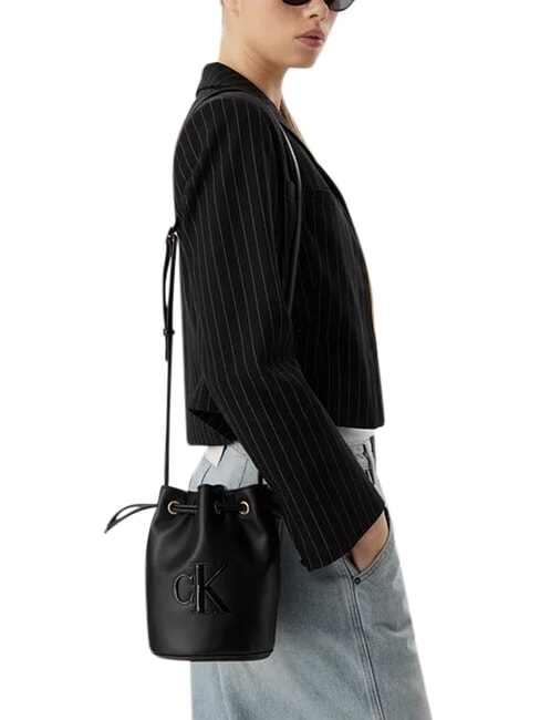 BOLD CK Bucket bag, with shoulder strap on black - Women&rsquo;s Bags