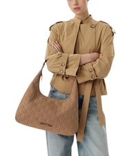 CALVIN KLEIN EMBLEM JAQUARD The Shoulder Bag cornstalk/tbd aop jqd - Women&rsquo;s Bags - 2