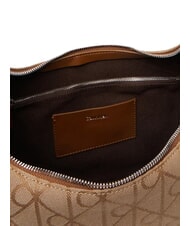 CALVIN KLEIN EMBLEM JAQUARD The Shoulder Bag cornstalk/tbd aop jqd - Women&rsquo;s Bags - 6