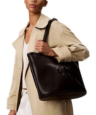 CALVIN KLEIN BOLD CK Shopper bag, shoulder bag on black - Women&rsquo;s Bags - 2