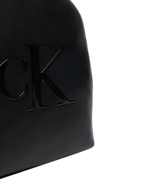 BOLD CK Laptop backpack, single pocket on black - Women&rsquo;s Bags