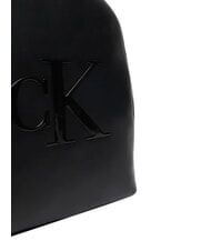 CALVIN KLEIN BOLD CK Laptop backpack, single pocket on black - Women&rsquo;s Bags - 5