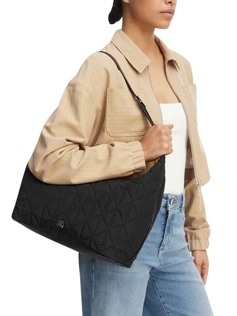 QUILTED NYLON Shoulder bag on black - Women&rsquo;s Bags