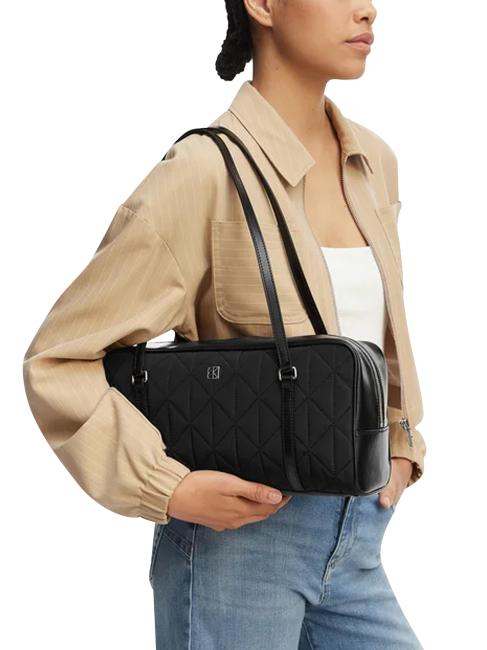 QUILTED NYLON The Shoulder Bag on black - Women&rsquo;s Bags