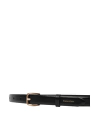CALVIN KLEIN ESSENTIAL BUCKLE Leather belt black / antique light gold - Belts - 3