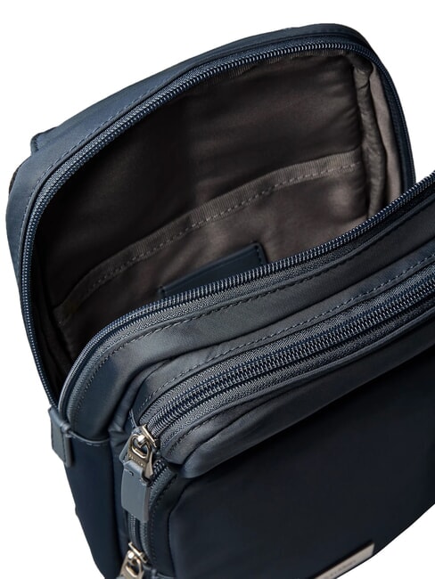 CLEAN SQUARE Shoulder bag slate blue - Over-the-shoulder Bags for Men