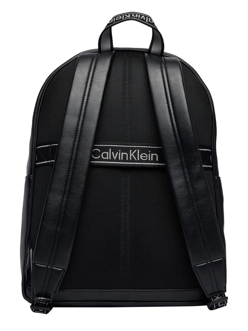 BOLD LOGO WEBBING Laptop backpack on black - Laptop backpacks