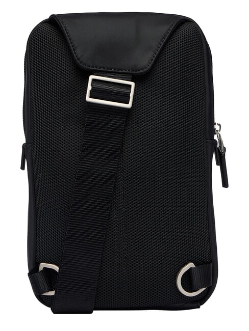 CLEAN SQUARE Shoulder bag on black - Over-the-shoulder Bags for Men