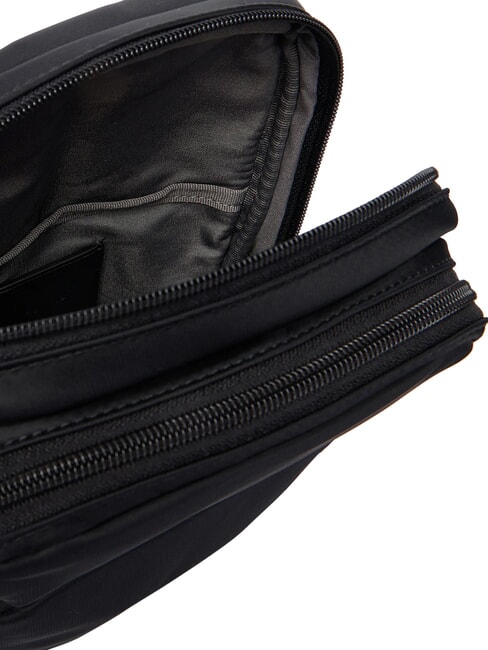 CLEAN SQUARE Shoulder bag on black - Over-the-shoulder Bags for Men