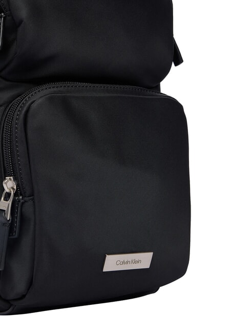 CLEAN SQUARE Shoulder bag on black - Over-the-shoulder Bags for Men
