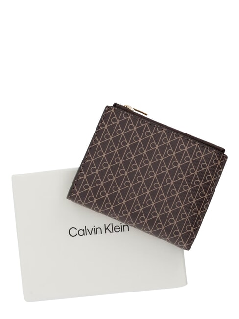 EMBLEM AOP Double zip wallet black aop - Women&rsquo;s Wallets