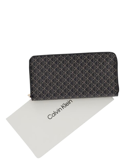 EMBLEM AOP Zip-around wallet black aop - Women&rsquo;s Wallets