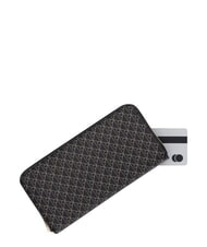 CALVIN KLEIN EMBLEM AOP Zip-around wallet black aop - Women&rsquo;s Wallets - 4