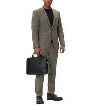 CALVIN KLEIN RAISED Laptop bag, with shoulder strap on black - Work Briefcases - 2
