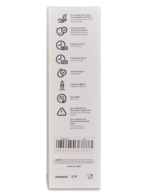 SLIM PLAIN Thermal bottle 0.48 l Black - Thermal bottles