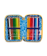 SJGANG JOYFUL PINS BOY Pencil Case with School Kit BLUE PRINT - Cases and Accessories - 3