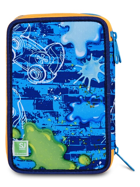 JOYFUL PINS BOY Pencil Case with School Kit BLUE PRINT - Cases and Accessories