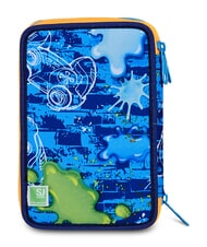 SJGANG JOYFUL PINS BOY Pencil Case with School Kit BLUE PRINT - Cases and Accessories - 6