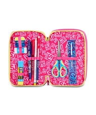 SJGANG JOYFUL PINS GIRL Pencil Case with School Kit fuxiafluo - Cases and Accessories - 3