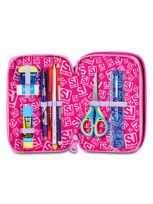 SOFT POUCH GIRL Pencil Case with School Kit pink doll - Cases and Accessories
