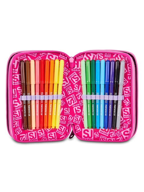 SOFT POUCH GIRL Pencil Case with School Kit pink doll - Cases and Accessories