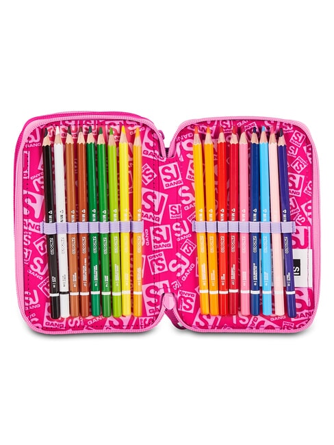 SOFT POUCH GIRL Pencil Case with School Kit pink doll - Cases and Accessories
