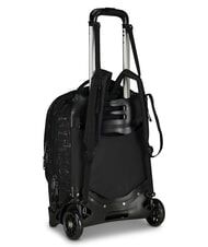 INVICTA PLUG FANTASY Detachable trolley backpack black doodle - Backpack trolleys - 3