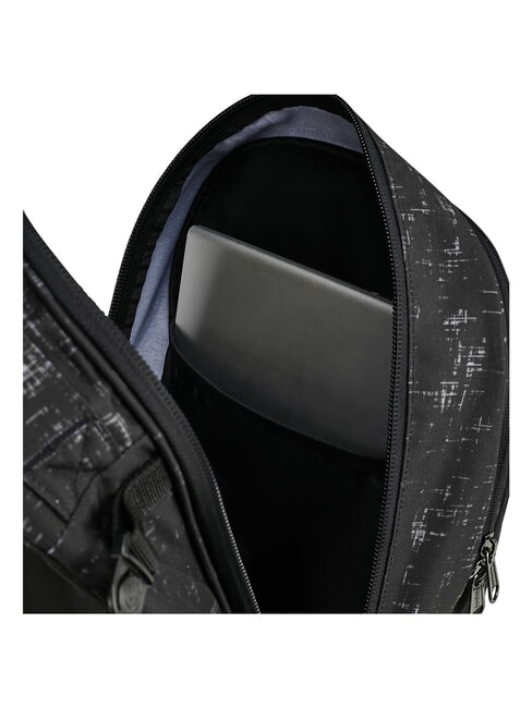 PLUG FANTASY Detachable trolley backpack black doodle - Backpack trolleys