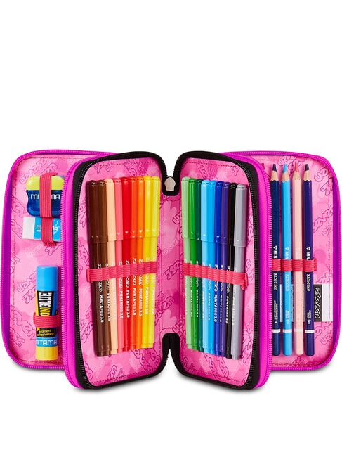 PLUMPY LINE GIRL Pencil Case with School Kit Black - Cases and Accessories