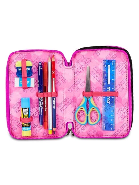 PLUMPY LINE GIRL Pencil Case with School Kit Black - Cases and Accessories