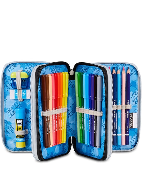 PLUMPY LINE BOY Pencil Case with School Kit Black - Cases and Accessories