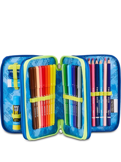 ELECTRICVIBE BOY Pencil Case with School Kit Bluedeep - Cases and Accessories