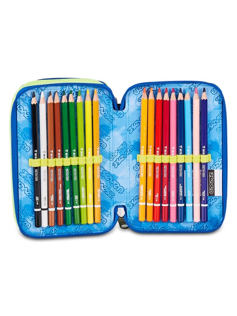 ELECTRICVIBE BOY Pencil Case with School Kit Bluedeep - Cases and Accessories