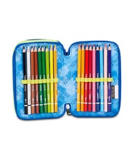 SEVEN ELECTRICVIBE BOY Pencil Case with School Kit Bluedeep - Cases and Accessories - 5