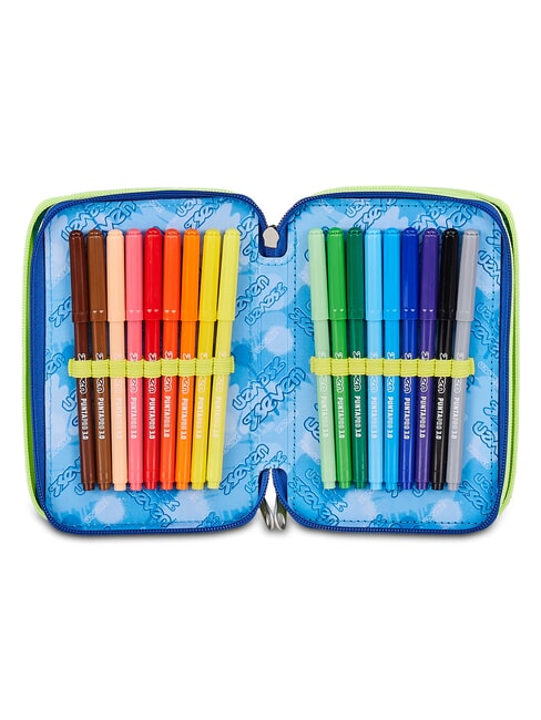 BLU FUSION Pencil Case with School Kit fluffy turquoise - Cases and Accessories