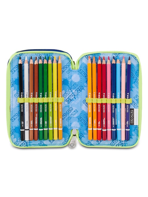 BLU FUSION Pencil Case with School Kit fluffy turquoise - Cases and Accessories