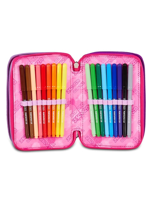 BUZZY NOTE GIRL Pencil Case with School Kit CYCLAMIN - Cases and Accessories