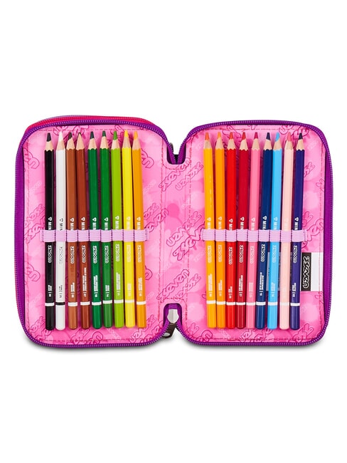 BUZZY NOTE GIRL Pencil Case with School Kit CYCLAMIN - Cases and Accessories