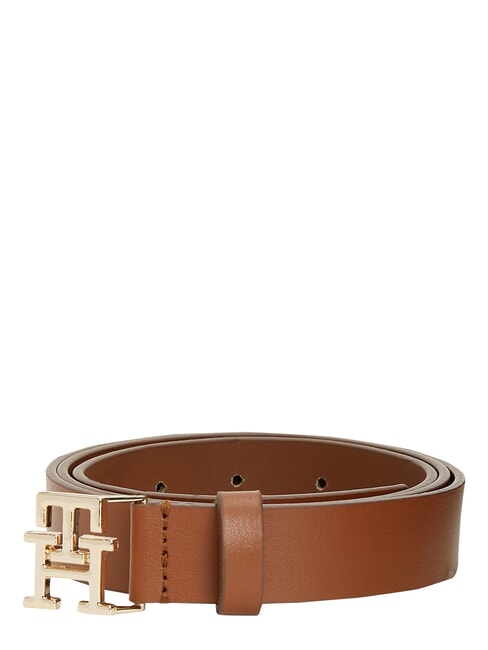 TH LOGO Leather belt cognac - Belts