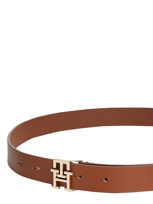 TH LOGO Leather belt cognac - Belts