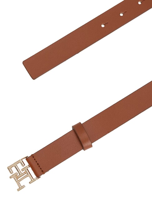 TH LOGO Leather belt cognac - Belts